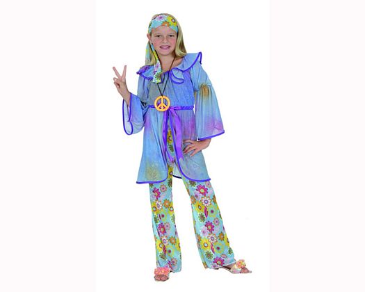 Disfraz de niña hippie 5-6 años Disfraz de niña hippie 5-6 años