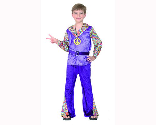 Disfraz de niño hippie 10-12 años Disfraz de niño hippie 10-12 años