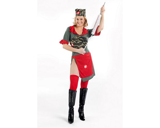 Disfraz de enfermera de guerra sexy, Talla 2 (M-L) Disfraz de enfermera de guerra sexy, Talla 2 (M-L)