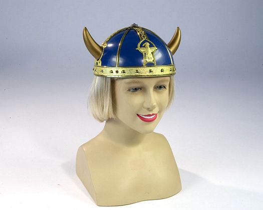 Casco vikingo decor dorada Casco vikingo decor dorada