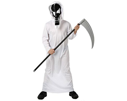 Disfraz de esqueleto de la muerte, talla 2 (5-6 años) Disfraz de esqueleto de la muerte, talla 2 (5-6 años)