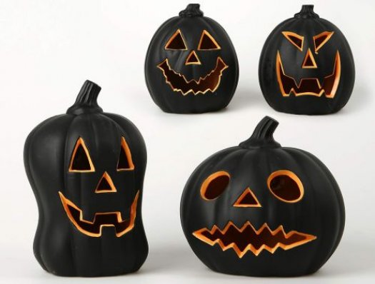 Calabaza decoranegra naranja