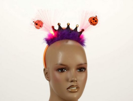 Cart diadema corona calabazas luz