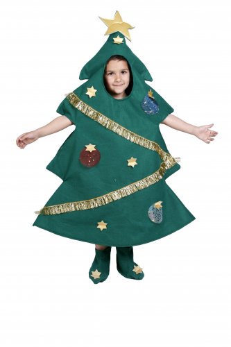 Disfraz de Árbol de Navidad infantil 7-9 años, talla 3