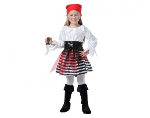 Disfraz de Pirata Niña 2-4 años Disfraz de Pirata Niña 2-4 años