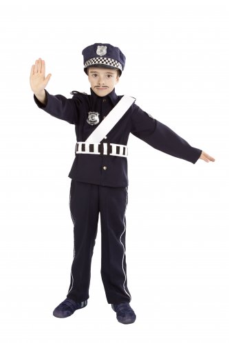 Disfraz de Policía Infantil 3 a 5 años, talla 1