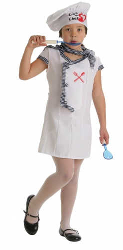 Disfraz de cocinera talla S (4-6 años)