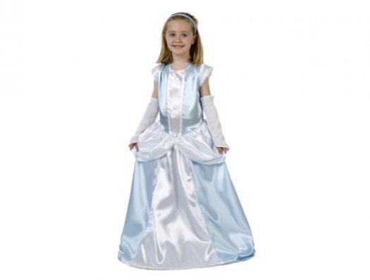 Disfraz de dama antigua azul, 10-12 años