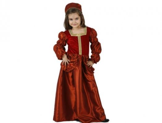 Disfraz de dama medieval lujo, 3-4