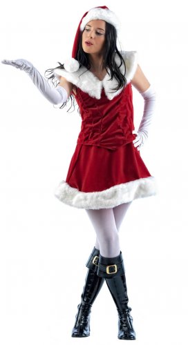 Disfraz de mama noel luxe Talla M