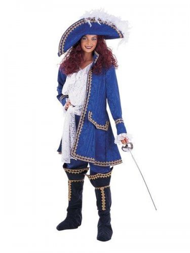 Disfraz de mosquetera saqueadora Talla XL