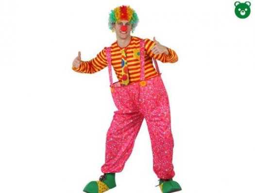 Disfraz de payaso pantalon gigange adulto m-l