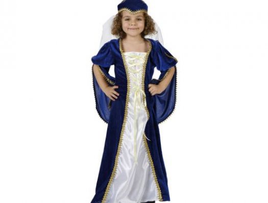 Disfraz de princesa azul, 7-9 años