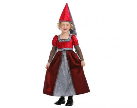 Disfraz de princesa medieval, 2-4 años