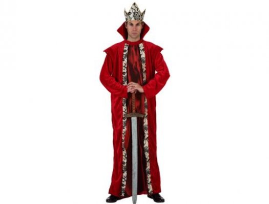 Disfraz de rey de la corte medieval adulto xl