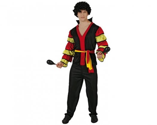 Disfraz de rumbero caribeño Talla 2 (M-L) xs