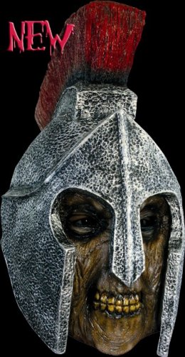 Máscara de soldado romano zombie
