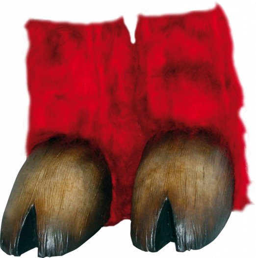 Pezuñas de minotauro o tauren rojo