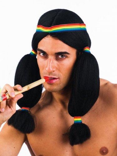accesorio peluca indio/a adulto