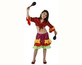 comprar Disfraz de rumbera multicolor, 3-4