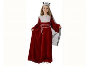 comprar Disfraz de reina medieval rojo, 3-4 años