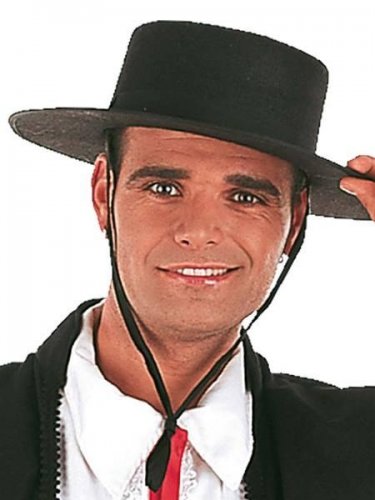 sombrero cordobes fieltro negro Talla única 